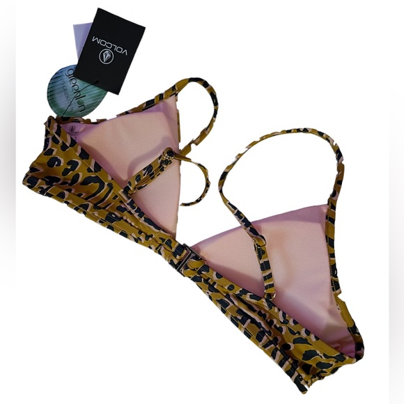NWT Volcom GIRLS RUNNING WILD BIKINI SET - ANIMAL PRINT Sz: 14 - Picture 6 of 15